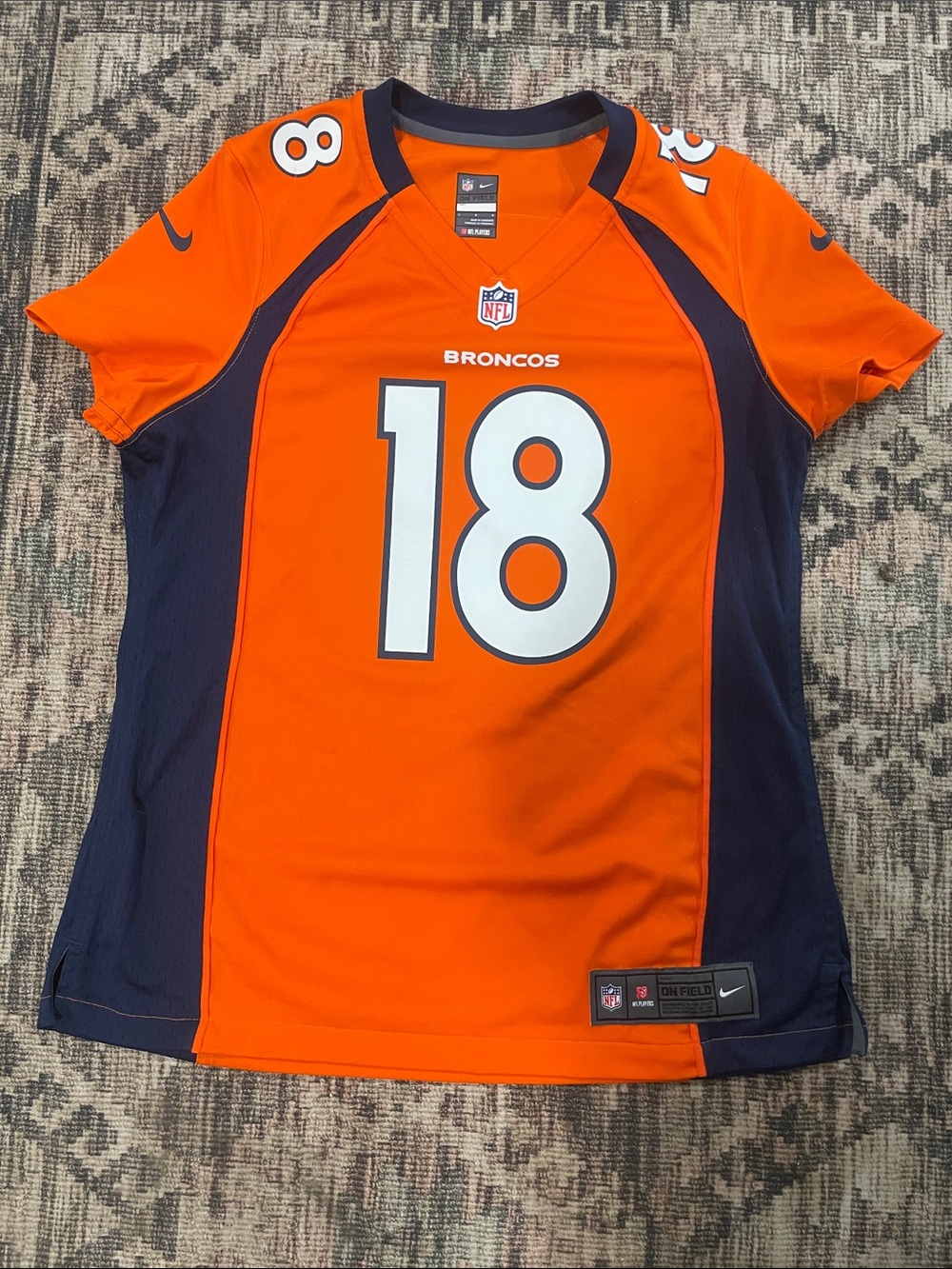 Nike On Field NFL Denver Broncos Manning Women's Football Jersey L